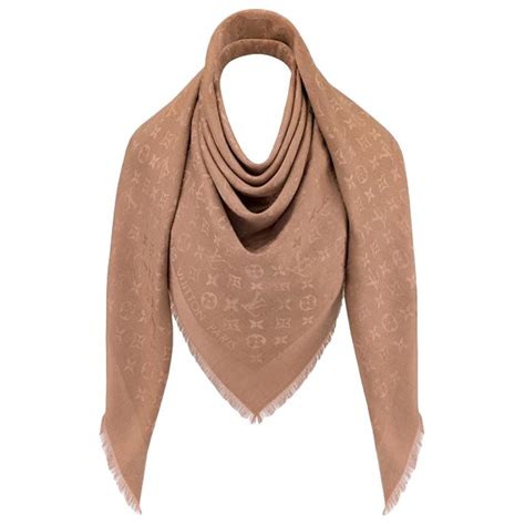 louis vuitton shawl cappuccino|LOUIS VUITTON Silk Wool Monogram Shawl Cappuccino.